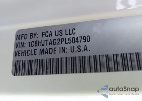 2023 Jeep Gladiator Sport S 4X4 z USA, uszkodzony, nr VIN 1C6HJTAG2PL504790